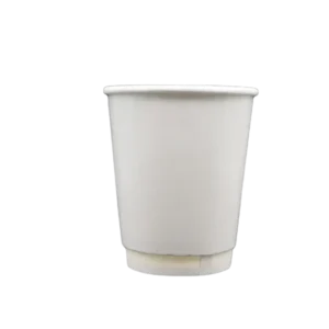 bl021313 coc giay mau trang 280ml 8oz kem nap phang