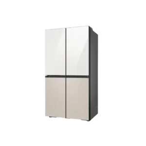 Tủ lạnh Bespoke 4 cửa với Beverage Center, RF59CB66F8S (PN: RF59CB66F8S/SV) 648L màu trắng thạch anh nâu be, Samsung - Ảnh 1
