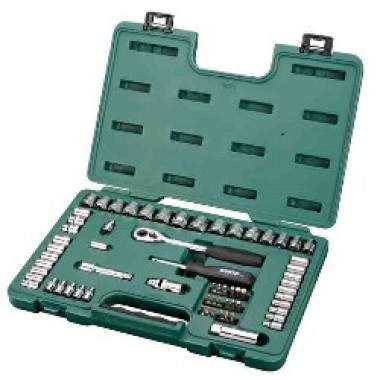 Bộ đầu tuýp 65 chi tiết 1/4" & 3/8" (hệmét/inch) Bộ đầu tuýp 65 chi tiết 1/4" & 3/8" (hệmét/inch)