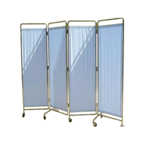 Tấm bình phong y tế, inox 4 cánh KT180cmx50cm - Ảnh 1