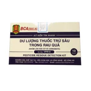 Test Kit kiểm tra nhanh dư lượng thuốc trừ sâu, VPR10 (10 cái/ hộp), BCA - Ảnh 1