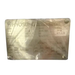 bl025114 dong co 4kw 4p 380v 50hz te f b5 ie1 112m hyosung