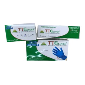 bl027150 gang tay y te nitrile mau xanh khong bot 45g size m 50 doi hop ttgloves