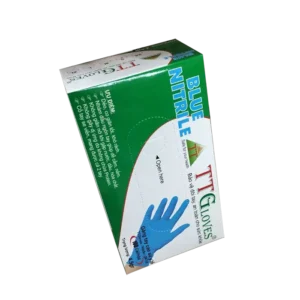 bl030947 gang tay y te nitrile mau xanh khong bot 45gr size s 50 doi hop ttgloves
