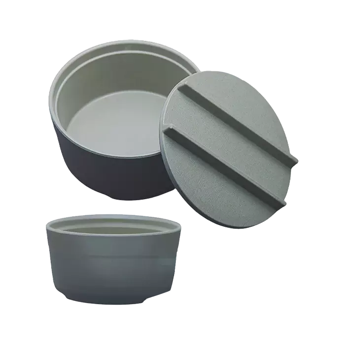 bl011617-tho-dung-canh-nhua-melamine-mau-xam-nham-lbf006 Thố đựng canh nhựa, LBF006 melamine màu xám nhám - Ảnh 1