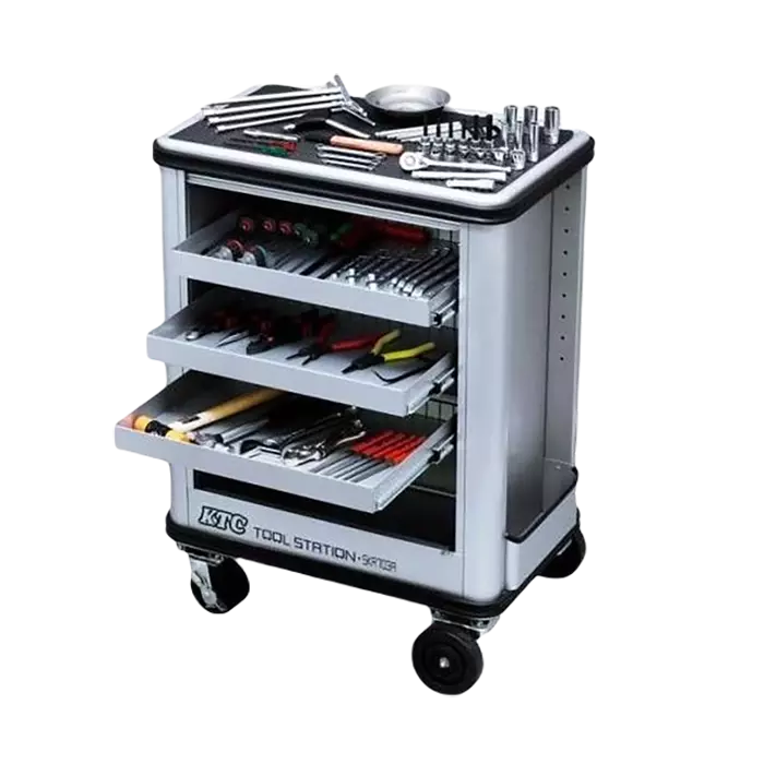 bl012228-bo-dung-cu-sua-chua-sk7005bt-80-chi-tiet-va-xe-dung-dung-cu-skr703a-sk7005b-ktc Bộ dụng cụ sửa chữa xe máy, SK7005B (80 chi tiết/ bộ), KTC - Ảnh 1