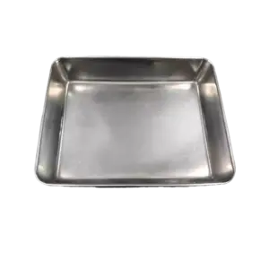 Khay inox, SUS304 KT31x24x3.1cm - Ảnh 1