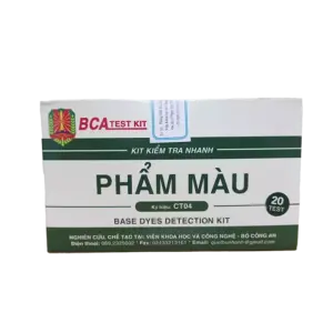 Test Kit kiểm tra nhanh phẩm màu kiềm, CT04 (20 cái/ hộp), BCA - Ảnh 1