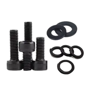 Bu lông lục giác đầu trụ, DIN912-M3x12 kèm 1 đệm vênh DIN127A-M3x12 và 1 đệm phẳng DIN125A-M3x12 - Ảnh 1