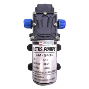 Máy bơm áp lực, HM-2406 24V 80W (8L/ phút), Lotus - Ảnh 1