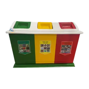 bl006125 thung rac 3 ngan phan loai nhua composite kt1100x480x720mm