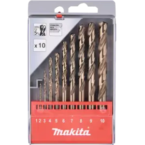 Bộ mũi khoan kim loại, D-57174 (10 chi tiết/ bộ), Makita - Ảnh 1