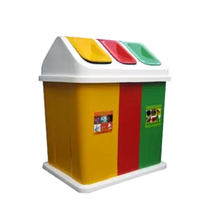 bl006642 thung rac 3 ngan chat lieu nhua composite kt830x630x960mm