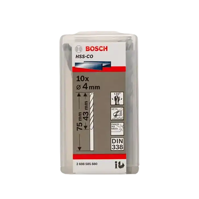 bl006998-mui-khoan-sat-va-inox-hss-co-kt40mm-2608585880-bosch Mũi khoan sắt và inox, PN: 2608585880 HSS-Co KT4.0mm, Bosch - Ảnh 1