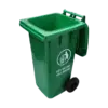 bl007035 thung rac nhua hdpe mau xanh la co banh xe 120l