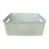 Rổ nhựa mây chữ nhật, TL1-953 gồm đế cao su 3mm, Tự Lập - Ảnh 1