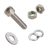Bộ bu lông lục giác chìm đầu trụ, DIN912-M4x6 kèm 1 đai ốc M4/ 1 đệm vênh M4/ 1 đệm phẳng - Ảnh 1