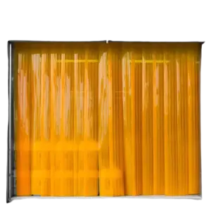 Rèm nhựa chắn côn trùng, PVC màu vàng KT2x200mm - Ảnh 1