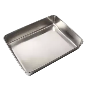 Khay inox, KT26x16x10cm - Ảnh 1