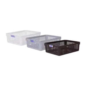 Rổ nhựa kèm đế cao su 2 mặt, 5181 màu xanh dương, Trung Huy - Ảnh 1
