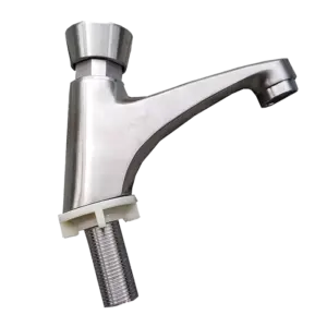 Vòi lavabo, SUS304 tay nhấn tự ngắt nước - Ảnh 1