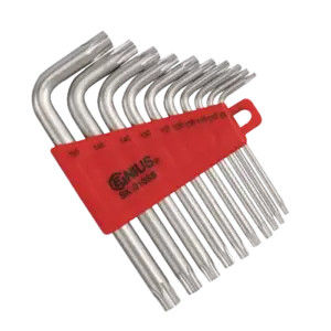 Bộ lục giác SAE 10 chi tiết, HK-10SS, Genius Tools - Ảnh 1