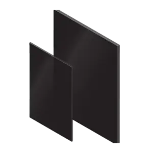 Tấm nhựa, PC000 màu đen KT1090x890x5mm - Ảnh 1