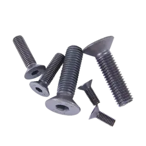 Bu lông lục giác chìm đầu bằng, DIN7991-M6x10-Bk màu đen - Ảnh 1