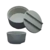 Thố đựng canh nhựa, LBF006 melamine màu xám nhám - Ảnh 1