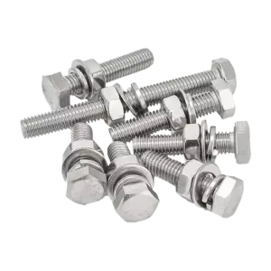Bộ bu lông lục giác ngoài, DIN933-M6x10-SUS304 kèm đai ốc và đệm phẳng M6 - Ảnh 1