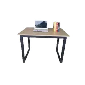 bl012484 ban go cong nghiep mat ban kt1800x600mm day 30mm cot go mdf chong am phu melamin co dan canh chan ban bang thep hop kt40x40x12mm son tinh dien