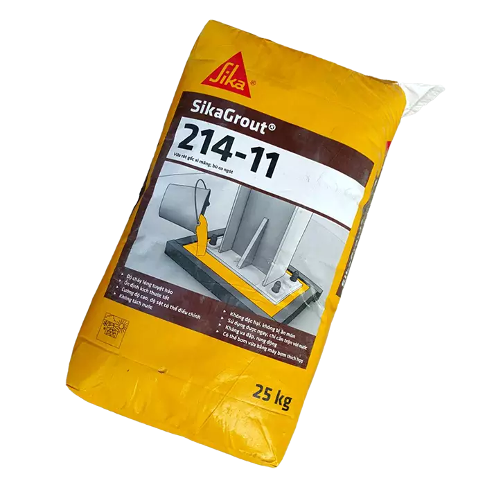 bl013617-vua-rot-goc-xi-mang-25kg-bao-214-11-sika Vữa rót, 214-11 gốc xi măng (25kg/ bao), Sika - Ảnh 1