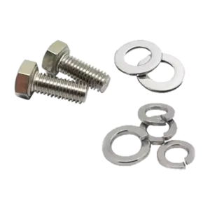 Bộ bu lông lục giác ngoài, DIN933-M20x60 gồm đệm vênh và đệm phẳng M20 - Ảnh 1