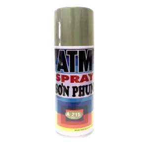 Sơn xịt, A215 màu xám (400ml/ chai), ATM - Ảnh 1