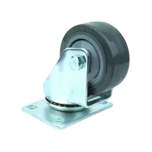 bl014923 banh xe day pu cang xoay d75 mau xam globe