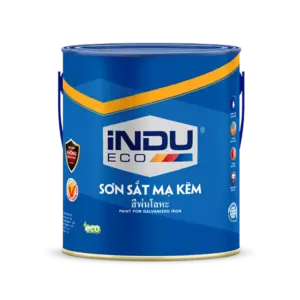 Sơn sắt mạ kẽm, E262 màu cẩm thạch tươi, Indu - Ảnh 1