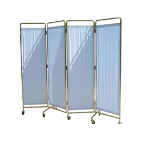 Tấm bình phong y tế, inox 4 cánh KT180cmx50cm - Ảnh 1
