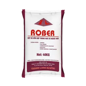 Bột bả hỗn hợp trong nhà và ngoài trời, 40kg/ bao, Rober - Ảnh 1