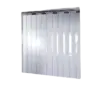 Rèm nhựa, PVC màu trắng trong KT1600x2150x1.5mm xếp chồng 50mm đóng thành khung - Ảnh 1