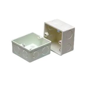 Đế âm nhựa tự chống cháy, S3157H KT82.5x82.5x51.5mm, Sino - Ảnh 1