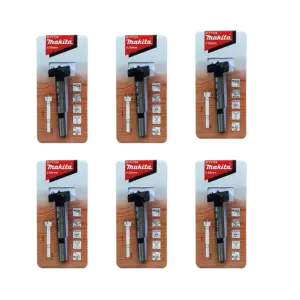 Bộ mũi khoét gỗ, D-71093/D-71102/D-71118/D-71124/D-71130/D-71146/D-71152/D-71168 15-35mm (8 cái/ bộ), Makita - Ảnh 1
