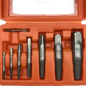 Bộ mũi ren lấy đầu ống nước và bu lông ốc vít gãy, AK-3698 (8 chi tiết/ bộ), Asaki - Ảnh 1
