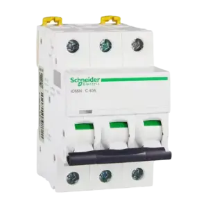 Aptomat 3P iC65N, A9F18340 400V 40A C40A, Schneider - Ảnh 1
