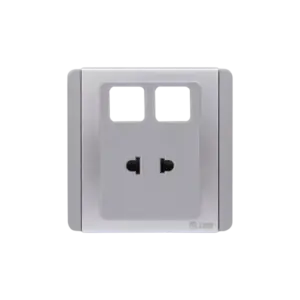 Ổ cắm đôi, S66GU2/XX 2 chấu với 2 lỗ, Sino - Ảnh 1