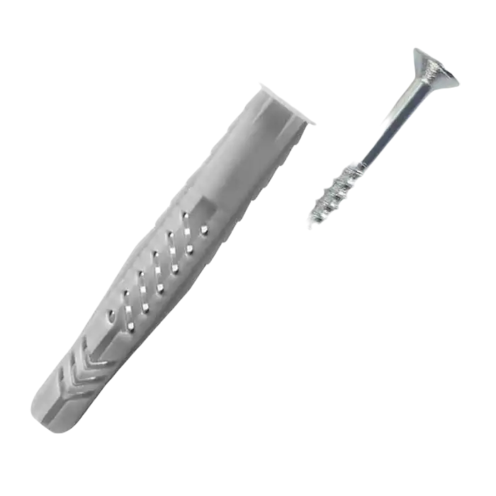 bl019190-tac-ke-nhua-kem-vit-dai-70mm-loai-10mm Tắc kê nhựa, M10 kèm vít dài 70mm - Ảnh 1