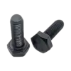 Bộ bu lông lục giác ngoài, DIN933-M8x40-4.8-Bk màu đen kèm ecu và đệm phẳng - Ảnh 1