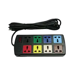Ổ cắm kéo dài đa năng, 8D33N/8 nắp che an toàn tự động 10A max 2500W, Lioa - Ảnh 1