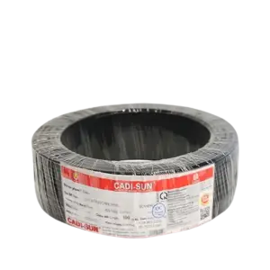 Dây điện cứng, CVV1x4 màu đen Cu/PVC/1x4mm2/0.6/1kV (300m/ cuộn), LS - Ảnh 1