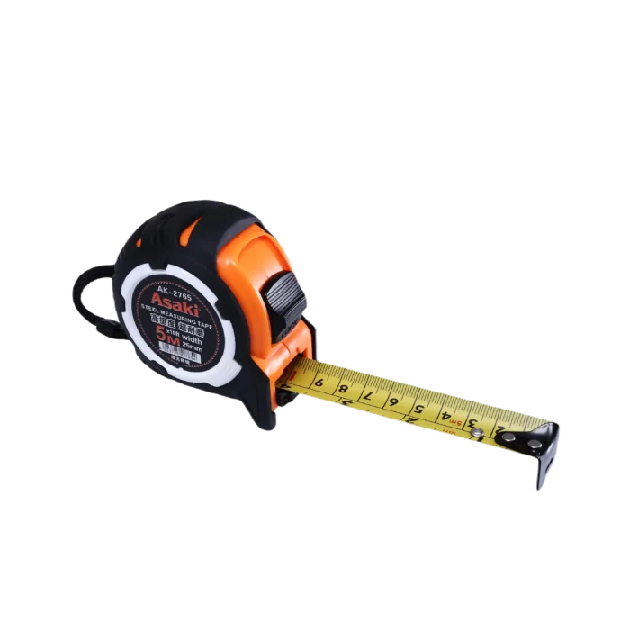 bl022619-thuoc-cuon-thep-ak-2769-10mx25mm-asaki Thước kéo nền vàng cao cấp, AK-2769, Asaki - Ảnh 1