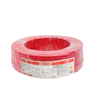 Dây điện cứng, CV1x 2.5 màu đỏ Cu/PVC/1x2.5mm2/0.6/1kV 1 lõi 1 sợi (300m/ cuộn), LS - Ảnh 1